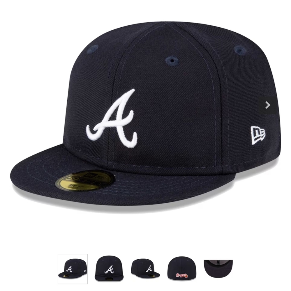Atlanta Braves New Era Infant My First 59FIFTY Fitted Hat - Navy size 6